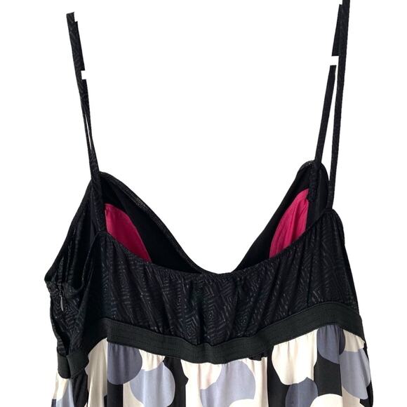 Custo Barcelona Y2K Silk Slip dress Black Pink Polka Dot y2K size 4 - Picture 5 of 8